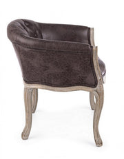 Fauteuil de diva noire classique