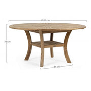 Table Maryland D155 en bois de teck