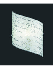 Applique Signa Verre Blanc Décorations Firma Trio Lighting