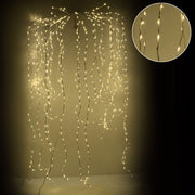 Cascade lumineuse 2268 LED fixes + 324 fil blanc flash chaud usage extérieur cm1x1x250