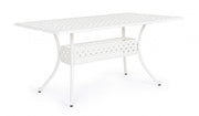 Table d'extérieur Ivrea rectangulaire blanche 90 x 160 cm