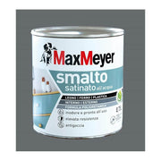 Émail satiné gris fumé à base d'eau 0,75 l