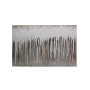 Tableau peint marron et blanc cm60x90x3