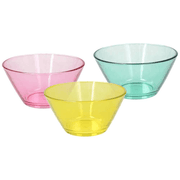 Set 3 Bols 345 Cc Verre Multicolore Sunset Line