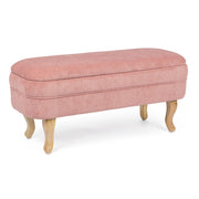 Banc conteneur rose ouvrable pour rangement 102 cm
