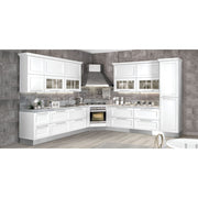 Hotte aspirante d'angle BROOKLYN en inox bruni 105x105 cm