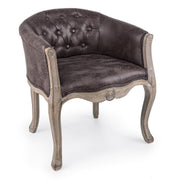 Fauteuil de diva noire classique