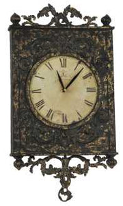 Horloge en fer noyer ea-6072 cm. 26 x 4,5 h 46,5