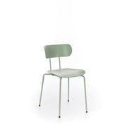 Chaise en polypropylène avec assise verte