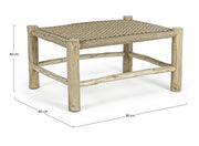 Table de meubles de jardin en fibre synthétique Lampak