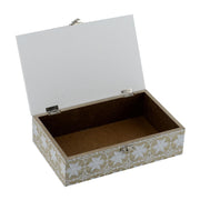 Boîte rectangulaire en bois de colophane naturelle cm24x16h7,5