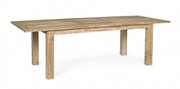 Table d'extérieur rectangulaire en bois de teck FSC cm 200 - 260x 100x h 78