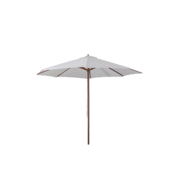 Parasol bois 3 mètres Ecrù