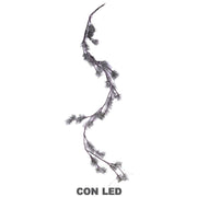 Guirlande vert neige avec 44 leds cm180h20