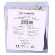 Fil lumière 160 micro led étoile blanc chaud cm230 alimentation fixe pour usage extérieur