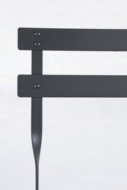 Ensemble de jardin Bistrot Anthracite table et chaises bizzotto