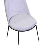 Velluto et métal chaise en métal Rotterdam Gray