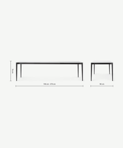 Table extensible 190-270x90