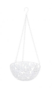 4x Vase suspendu papillon blanc D 25