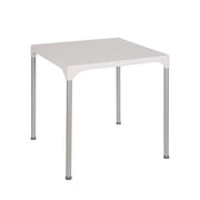 Table carrée en polypropylène blanc Prime 70x70