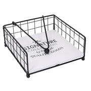 Porte-serviettes carré en bois blanc cm19x19h7