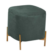 Pouf velours vert sauge cm38x38h45