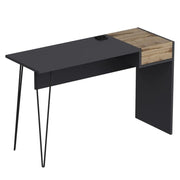 Bureau Candy noyer anthracite prises usb 121x45