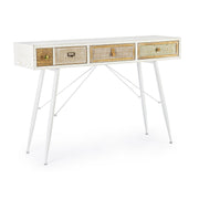 Console 3 tiroirs Eloise en bois mélaminé