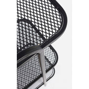 Bibliothèque profilée en acier avec trois étagères Anthracite ELYOT 82x35x h100 cm