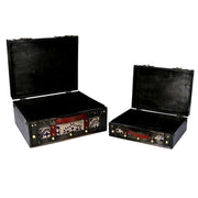 Boîte rectangulaire en bois marron 1-2 cm36x29h17