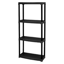 Étagère en plastique 60 x 30 x h 133 cm - 4 étagères
