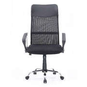 Reversa2 Office Armchair avec un rembourrage écologique et retour sur le filet noir 64x66x100 cm