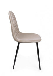 Chaise de salle à manger en simili cuir Tortora AMANDA 45x54x h87 cm