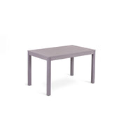 Table extensible en mélaminé gris clair 130/210x80x76h cm
