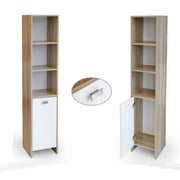 Colonne de salle de bain avec porte d'économie de café 33 x 33 x 160 h cm cm