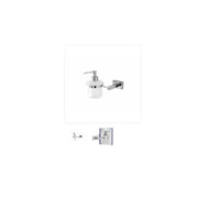 Distributeur de savon Feridras pour salle de bain rock cromall/verre dépoli