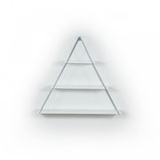 Bibliothèque Board Triangular Wall Piramide White CM 74 x 13 x 61h cm