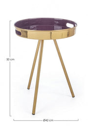 Table basse violette Inesh D42