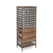 Commode OFFICINA en acier et bois 129,5h cm