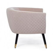 Fauteuil rembourré de style atmosphère beige