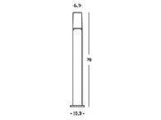 Lampe d'extérieur en aluminium moulé sous pression avec diffuseur opalin - 175mm x 50mm - Puissance maximale: 25W graphite