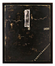 Huile sur toile multicolore et châssis bois 100x120 cm