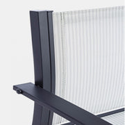 Salon de jardin 3 pièces en métal Auri anthracite