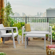 Salon d'extérieur Emily Lounge blanc Keter