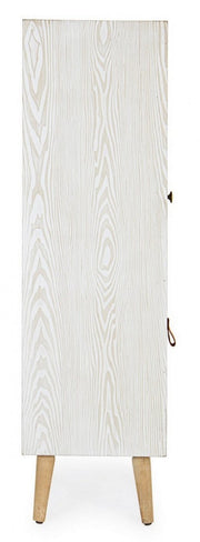 Armoire 1 porte 2 tiroirs Eloise en bois naturel cm 48x35x121h