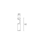 Lampe d'extérieur en aluminium moulé sous pression avec diffuseur opalin - 9W, 1155 lumens, 4000°K graphite