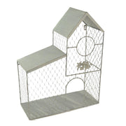Cage maison de jardinage grise cm40x51x17