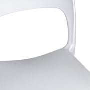 Chaise De Jardin En Polypropylène Risto Blanc 47X52X H83 Cm