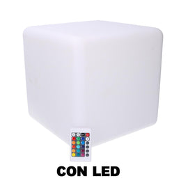 Lampe LED en plastique rechargeable multicolore CM30X30XH30