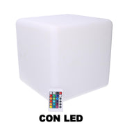 Lampe LED en plastique rechargeable multicolore CM30X30XH30